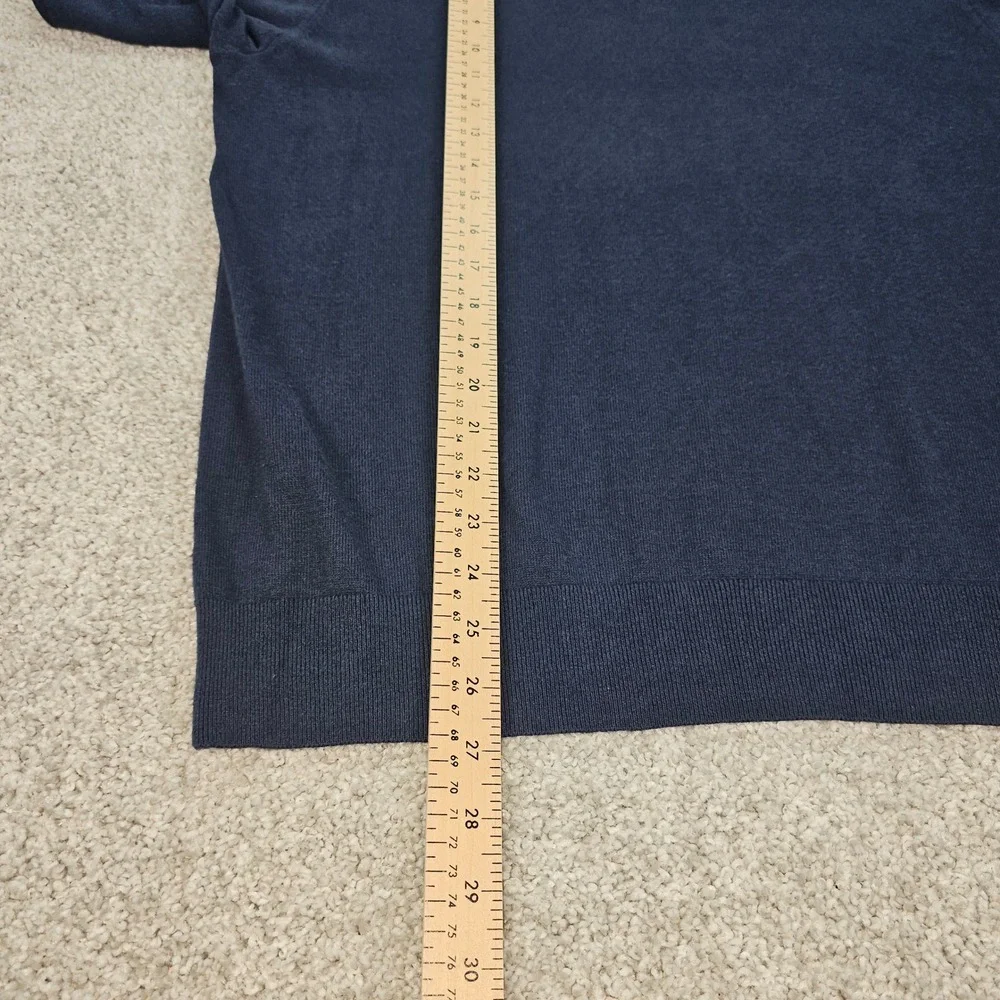Banana Republic Men Sweater V Neck Long Sleeve Premium Luxe Large Cashmere Blend